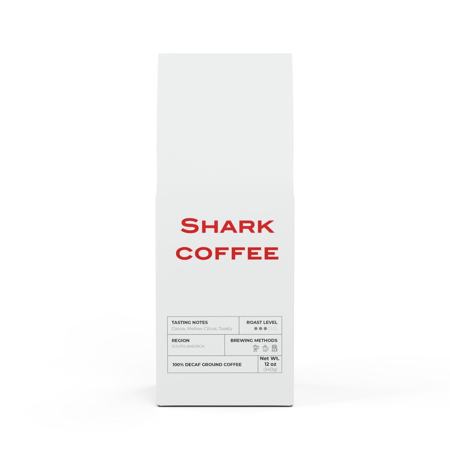 Shark Coffee Trapper Peak Decaf Coffee Blend (Medium Roast)
